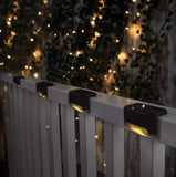 Pack de 4 appliques étanches solaires LED - Livraison Offerte