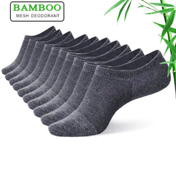 10 paires de socquettes en fibre de bambou pour homme et femme - Livraison offerte