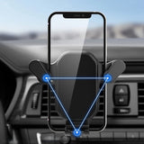 Support de téléphone pour voiture pour iPhone 14, 13, 12, 11 Pro Max, XR, Xiaomi, Samsung - Livraison offerte