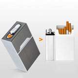 Etui à cigarette avec briquet USB intégré