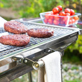 Barbecue pliable en acier inoxydable au charbon de bois - Livraison offerte