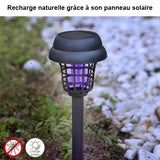 Lampe de jardin solaire anti-moustique avec lumière UV - Livraison Offerte