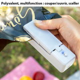 Machine électrique à sceller les sacs et sachets alimentaires rechargeable avec aimant et cutter intégrés - Livraison Offerte